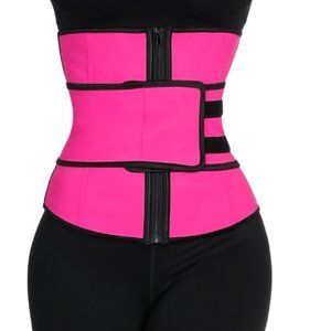 Waist Trainer Body Shaper w/Velcro Trimming Belt M
